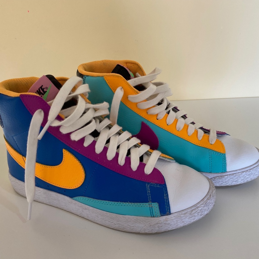 Nike  BLAZER MID GS 'AURORA PURPLE ORANGE'